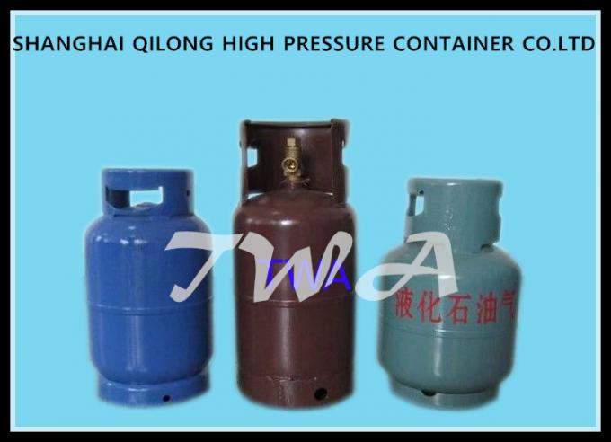 Steel 6.5KG Cooking LPG  Gas Cylinder Gas Regulator With Different Colors