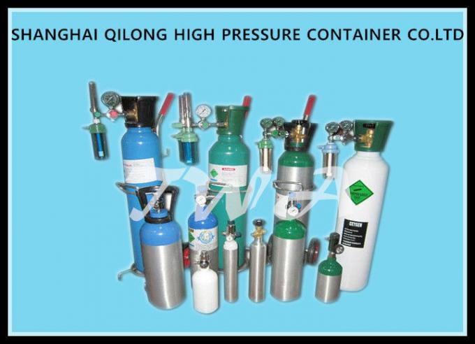 1L EU Certificate Aluminum Gas Cylinder Green Highly Corrosion Resistance
