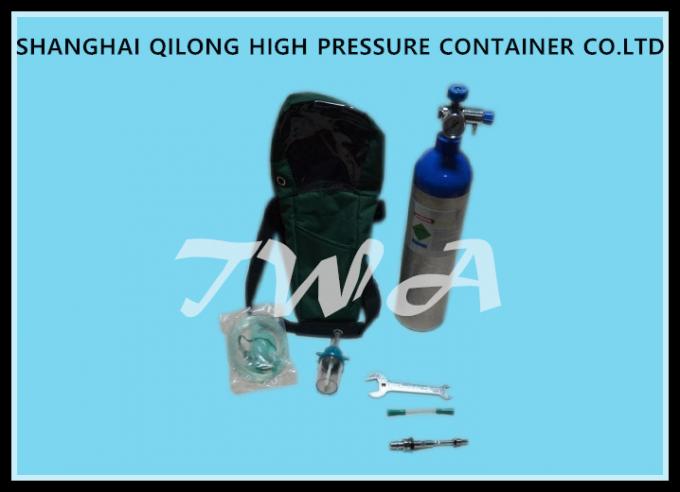 Customized 1L Medical Gas Cylinder 75mm Outside Diameter Hospital Oxygen Tank