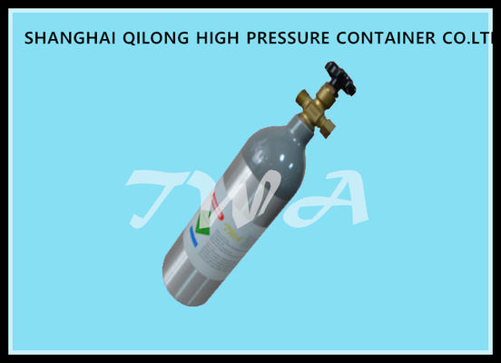 China Aluminum Medical Oxygen Cylinder Pressure 2.5L Breathing Oxygen Tank supplier
