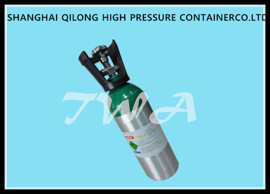 China 1.5L High Pressure Aluminium Gas Bottles 316mm Length Hospital Oxygen Cylinder supplier