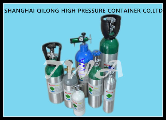 China 2.5L High Pressure Aluminum Gas Cylinder L Medical Oxygen Tank supplier