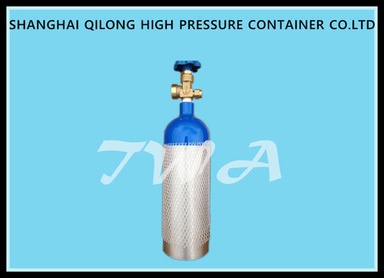China DOT 2.82L  High Pressure Alloy propane gas cylinder / aluminum co2 cylinders supplier