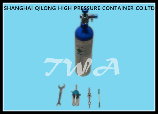 China Hospital 1.2L Aluminum Gas Cylinder Bottles 355mm Length 1.43kg supplier