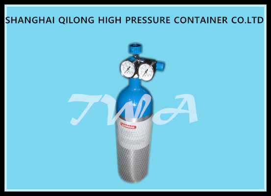 China Lightweight 2L EU Aluminum Gas Cylinder 150bar for acetylene n2 gas supplier