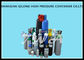 Blue Seamless Steel Industrial Gas Cylinder 0.3-80L  Compressed Oxygen Tank supplier