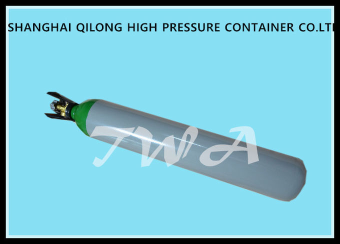 Aluminum Pressure 10L Medical Gas Cylinder 15Mpa 726mm Length