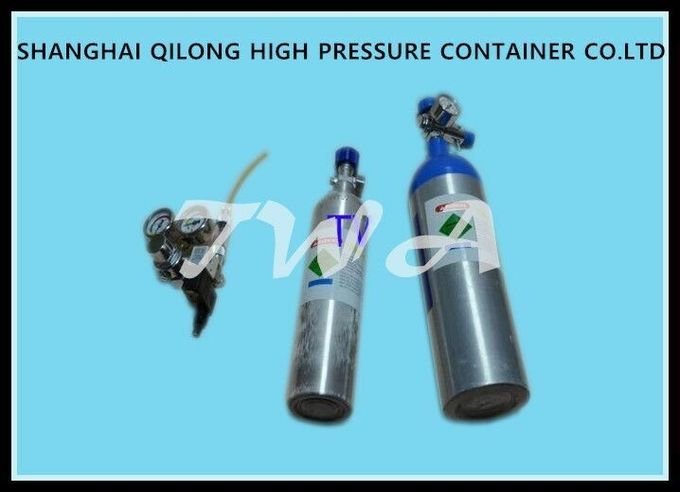 0.75L EU Certificate High Pressure Lightweight Gas Cylinder / Argon Gas Bottle