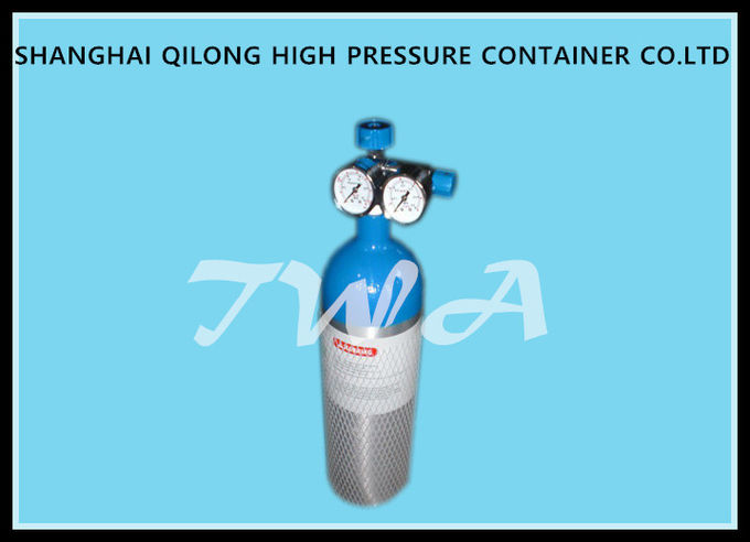 Alloy Aluminum Gas Cylinder 2.67L Compressed Gas Cylinder Safety