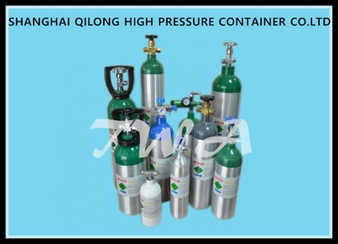High Pressure Aluminum Gas Cylinders 0.22L-50L For Industrial Gases Or Specialty Gases