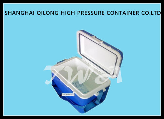 China 16L HS713C Ice Cooler Box White Top And Blue Box 380×250×346 Mm supplier