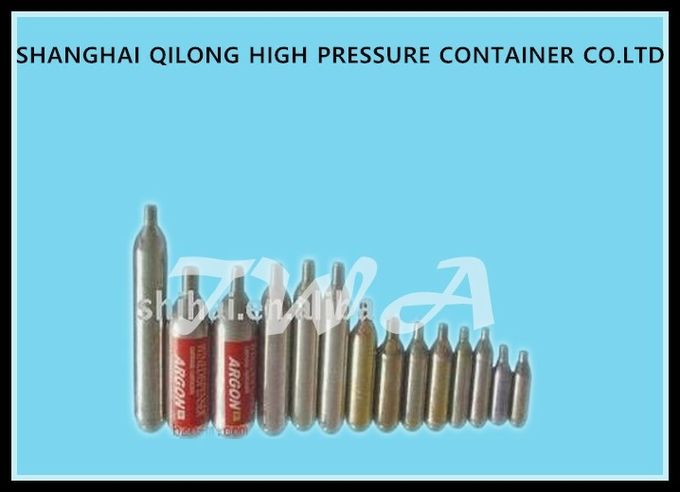 CE / TPED / DOT Disposable Gas Cylinders 17G CO2 Cartridge , 17g 28L High  Pressure Gas Cylinders