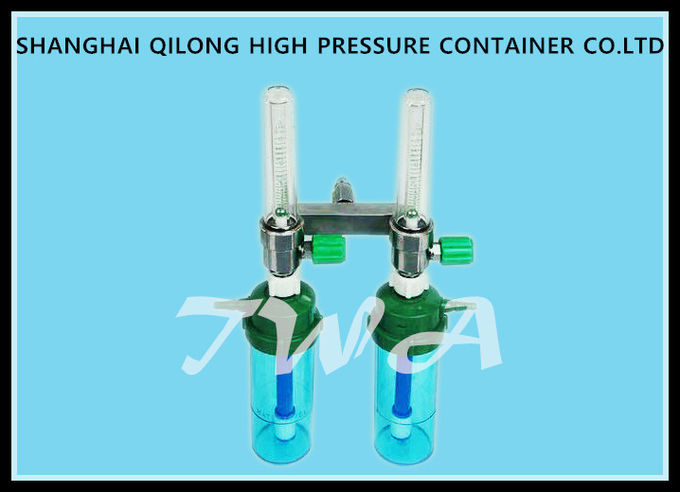 Plastic Body 0.35MPa Wall Mounted Oxygen Regulator Double Flowmeter